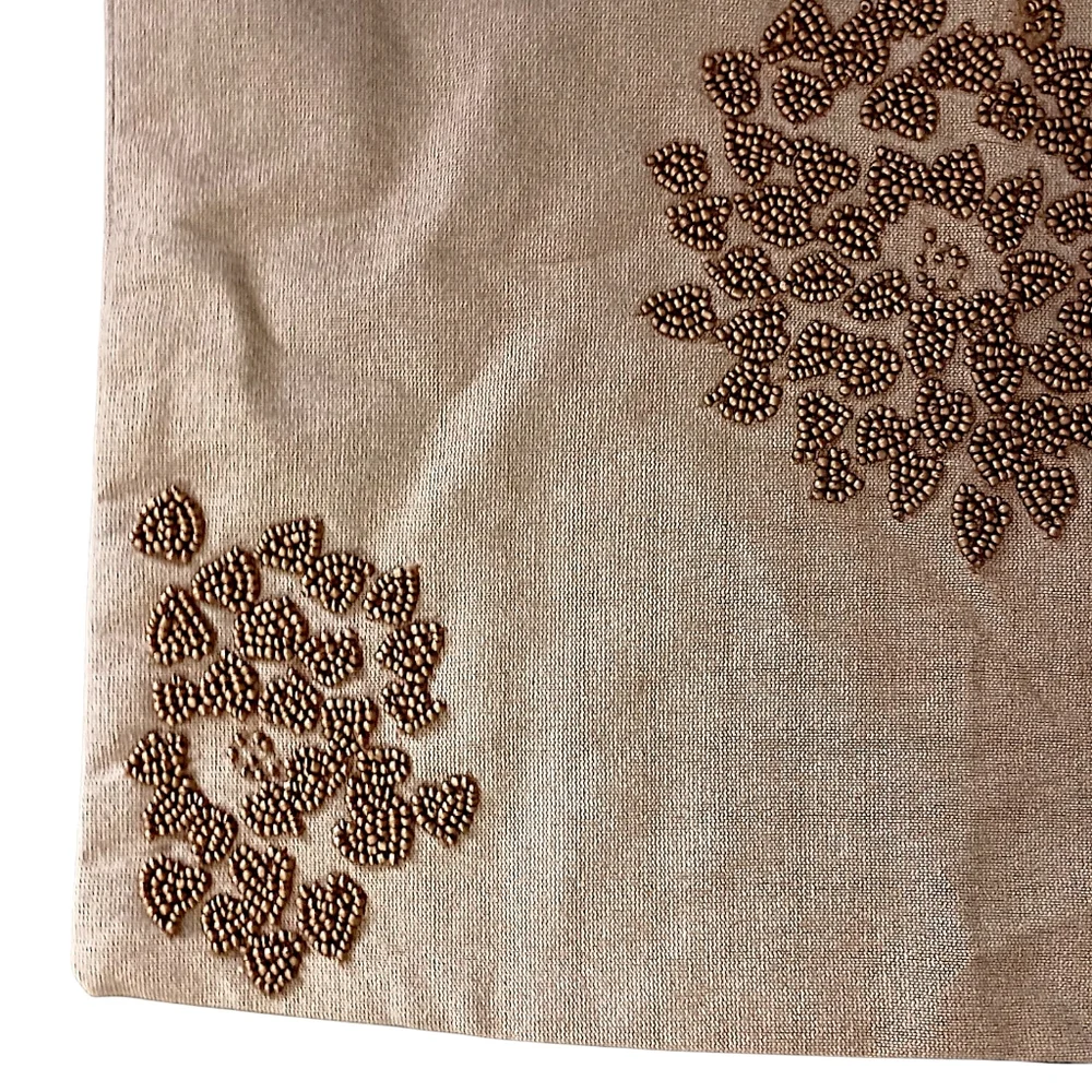 Pier 1 Imports Beaded Pillow Cover Square 17